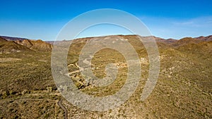 Aerial View Of Spur Cross Ranch Regional Park Near Cave Creek, Arizona