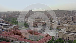 Aerial view Square of the Republic of Yerevan Armenia