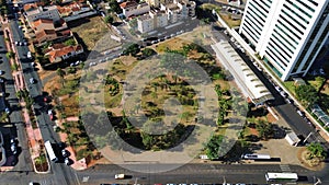 aerial view of a square photo