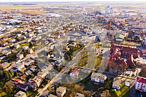 Aerial view of Sroda Wielkopolska