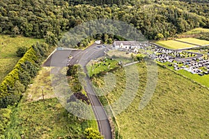 Aerial view of St. Aidans at Magilligan in Northern Ireland, UK