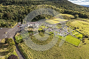 Aerial view of St. Aidans at Magilligan in Northern Ireland, UK