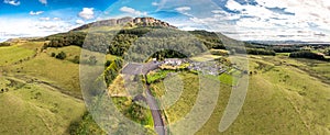 Aerial view of St. Aidans at Magilligan in Northern Ireland, UK