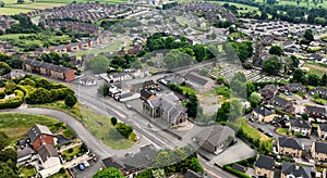 Aerial view of St. Patrick\'s and Ronan\'s Catholic Church Magheralin Craigavon Co Down Northern Ireland