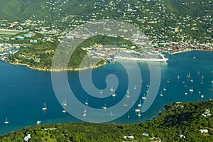 Aerial View Of St. Thomas, U.S. Virgin Islands