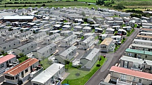Aerial View of a Static Caravan Park Holiday Home in England