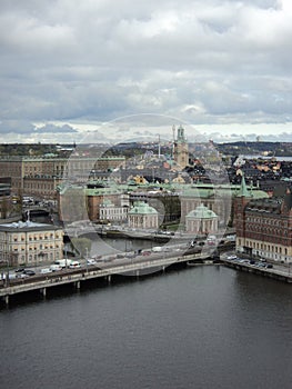 Aerial view of Stockholm, capital city of sweden