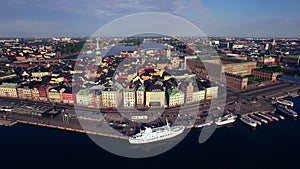 Aerial view of Stockholm City