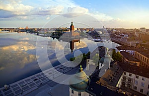 Aerial view of Stockholm City