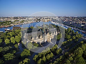 Aerial view of Stockholm City