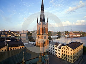 Aerial view of Stockholm City