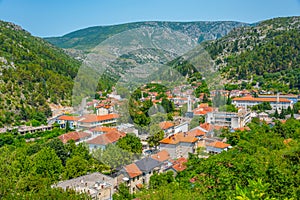 Aerial view of Stolac in Bosnia and Herzegovina