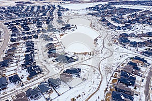 Aerial view of Stonebridge, Saskatoon
