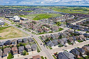 Aerial view of Stonebridge, Saskatoon