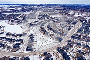 Aerial view of Stonebridge, Saskatoon