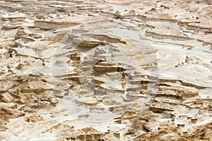 Aerial view of the stony dry Judaean Desert