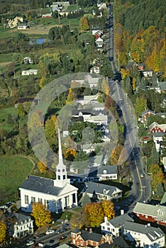 Aerial View of Stowe, Vermont