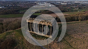 Aerial view of the stunning Penshaw Monument