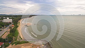 Aerial view Suan Son beach Rayong