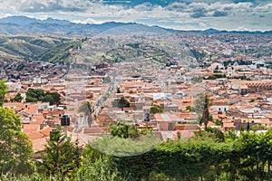 Aerial view of Sucre