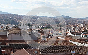 An aerial view of Sucre