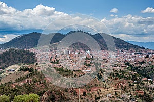 Aerial view of Sucre, Bolivia