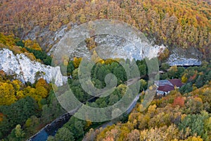 Aerial view of Suncuius, Bihor, Romania