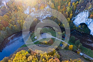 Aerial view of Suncuius, Bihor, Romania