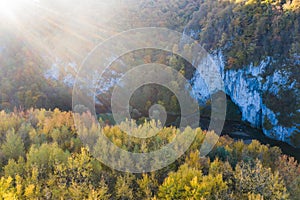 Aerial view of Suncuius, Bihor, Romania