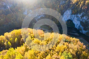 Aerial view of Suncuius, Bihor, Romania