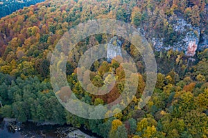 Aerial view of Suncuius, Bihor, Romania