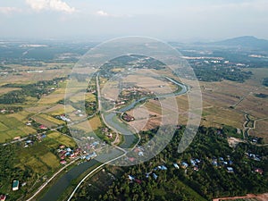 Aerial view Sungai Kulim