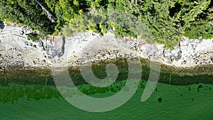 Aerial view of the Sunshine Coast, BC, Canada