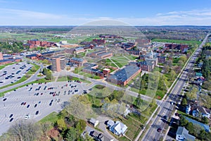 Aerial view of SUNY Potsdam, Potsdam, NY, USA