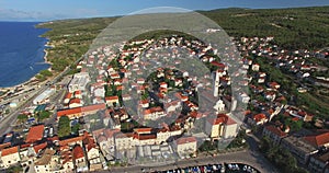 Aerial view of Supetar on Island of Brac, Croatia