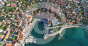 Aerial view of Supetar on Island of Brac, Croatia