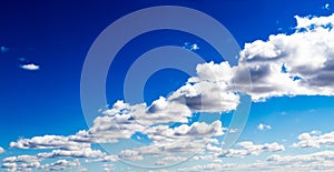 Aerial View of Surreal Clouds in Vivid Blue Sky