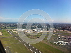 Aerial View of Sydney Airport