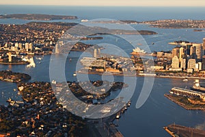 Aerial view of Sydney Harbour, Australia