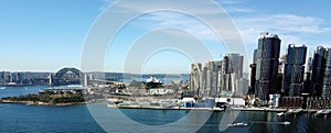 Aerial view of Sydney Harbour, Harbour Bridge photo