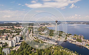 Aerial view of Tampere