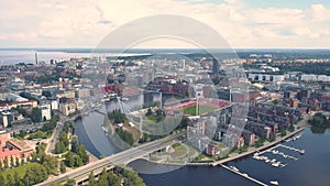 Aerial view of Tampere