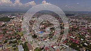 Aerial view of Targu Jiu city