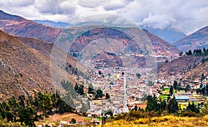 Aerial view of Tarma in Junin, Peru photo