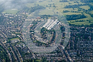 Aerial View of Teddington, West London photo