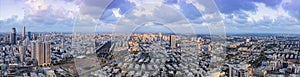 Aerial View On Tel Aviv, Givatayim And Ramat Gan Residential Area At Sunset