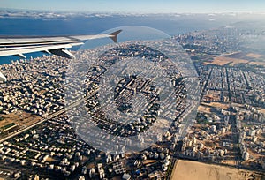 Aerial view of Tel Aviv. Israel