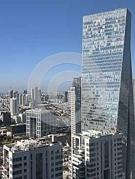 Aerial view of Tel Aviv in Israel