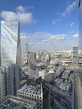 Aerial view of Tel Aviv in Israel