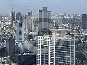 Aerial view of Tel Aviv in Israel